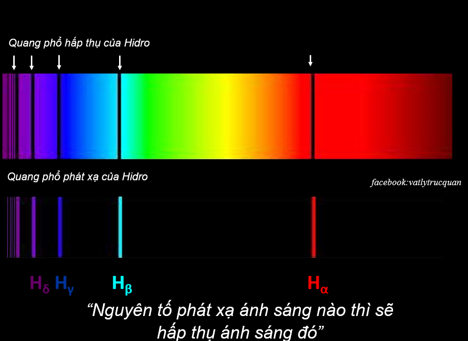 Nguyên tố phát xạ ánh sáng nào thì sẽ hấp thụ ánh sáng đó