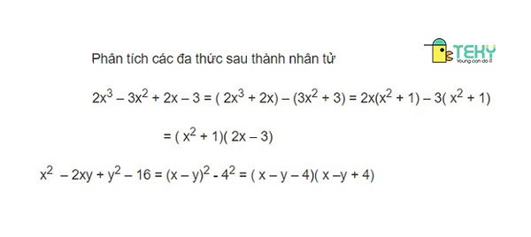 Ví dụ về phương pháp nhóm hạng tử